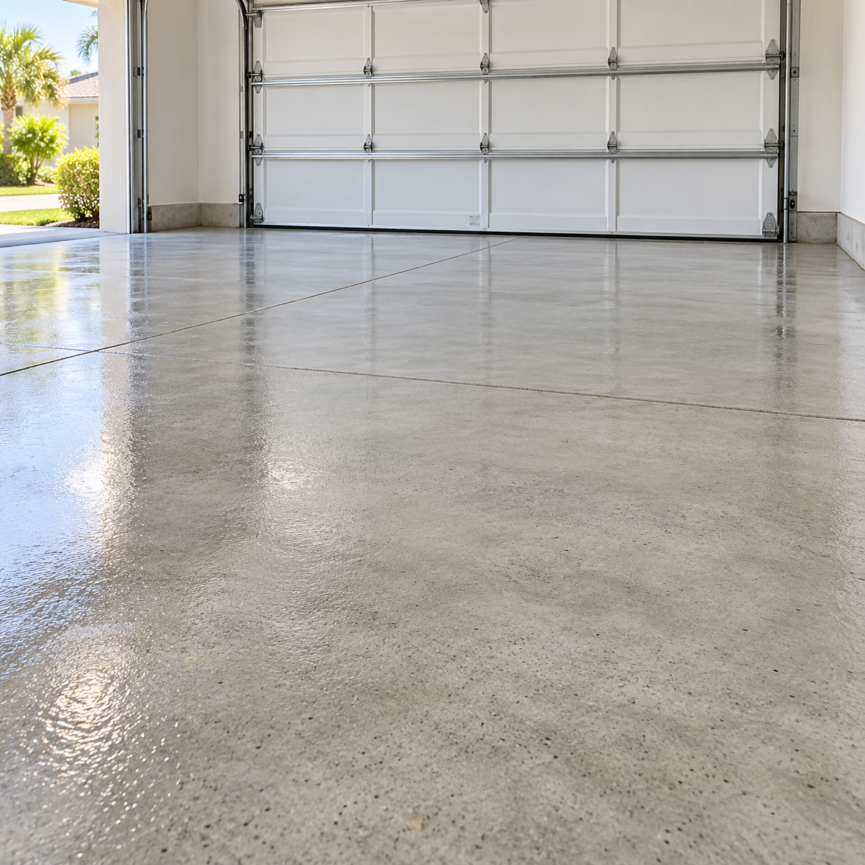Garage floor cleaning